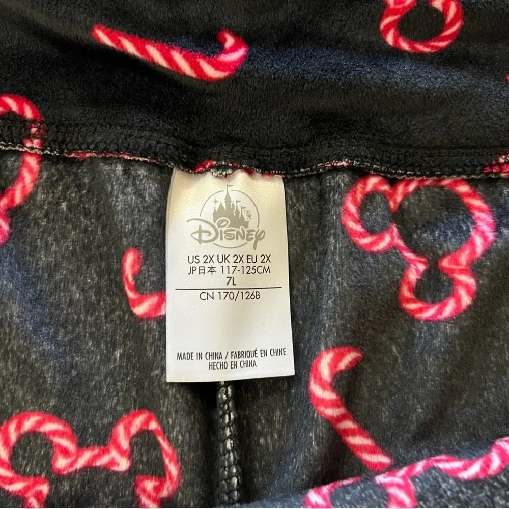 Disneyland Resorts Mickey Mouse Holiday Velour Pajama Set size 2X - Picture 9 of 9